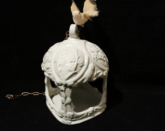 Cage à Oiseaux Blanche Etsy