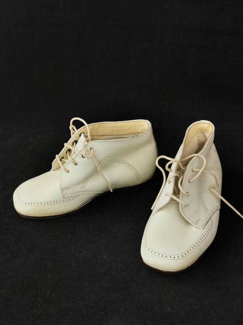 Vintage Kids Shoes 24 Kids Shoes Kids Leather Shoes