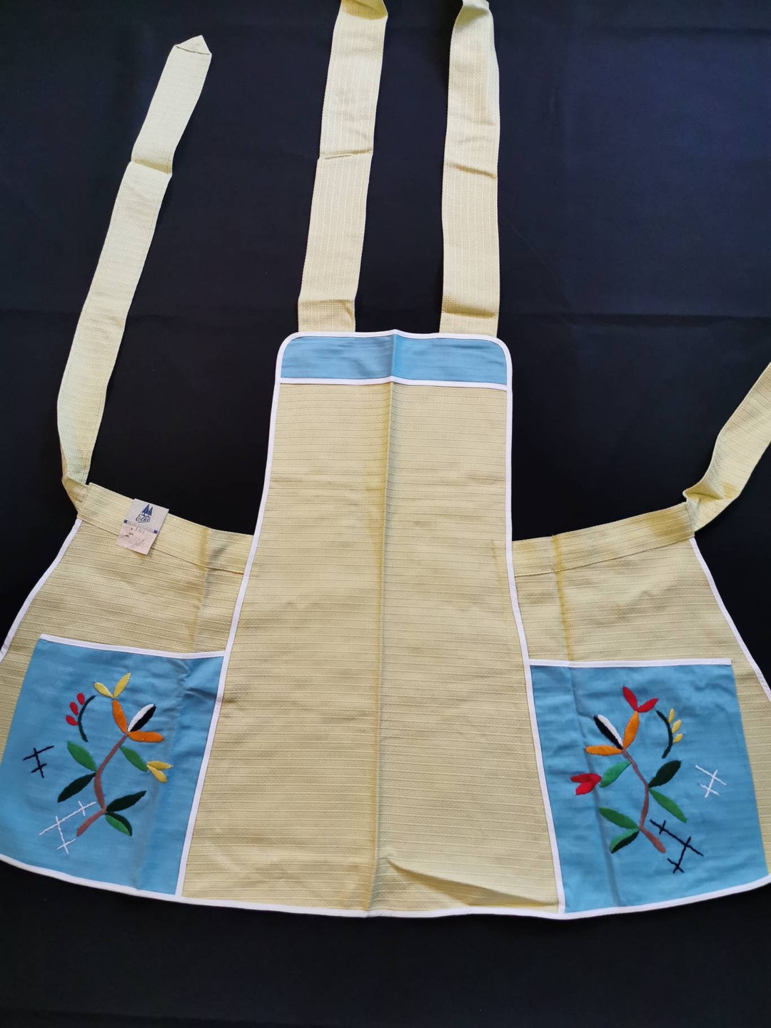 Tablier de cuisine Autour Du Lin – Blanc Cerise