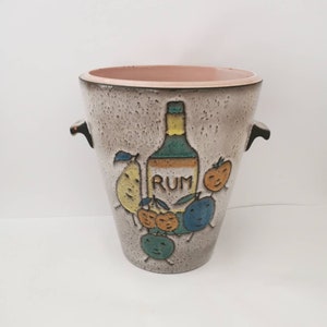 Great Wächtersbach former rum pot now planter pot flower pot garden decoration shabby stoneware lard pot clay pot