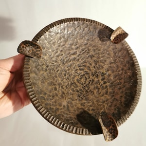Great old vintage ashtray 60s copper