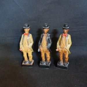 3 Figuren mit Taschentüchern und Hut Drillinge zauberhafte Vintage DDR Kult Germany Landstreicher