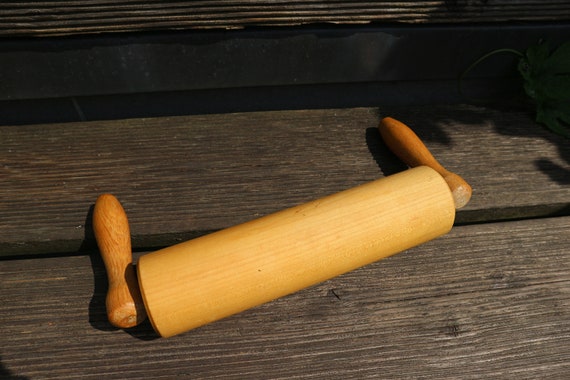 Miniblings Nudelholz Anhänger 30mm - Handmade Schmuck Aus Holz | Für Bettelarmband & Kette