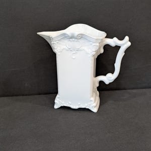 Old porcelain jug Rococo milk jug jug white