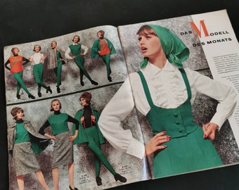 New Cut Sewing Pattern Booklet 1964 January Sewing Magazine Newspaper DIY Pattern