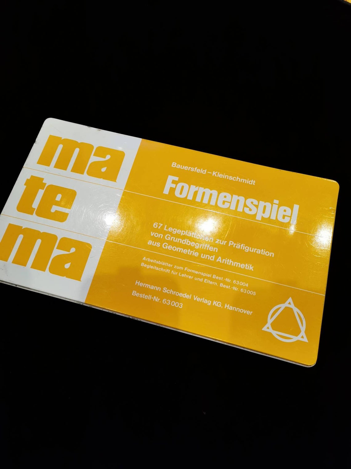 Formenspiel Rechenkasten Metall Formen Matema Bauersfeld Etsy