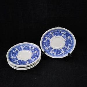 Villeroy e Boch Rusticana Mettlach Saar blu Mettlach shabby Burgenland 5x piattini