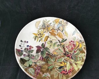 Zauberhafter Keramik Sammelteller Könicke Kunsthandwerk Studiokeramik Vintage Wandschmuck