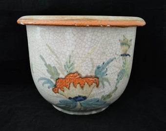 Super schöner antiker Vintage  Übertopf Blumentopf Porzellan Carstens Keramik XL