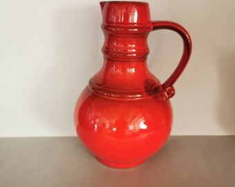 Keramikvase 70s Steingut Vase herrlich retro Keramik Vase 60er Jahre Model Blumenvase Jasba