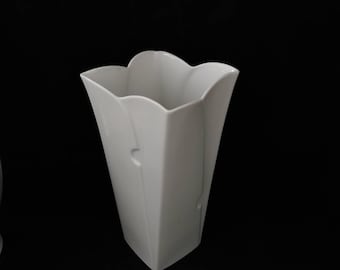 Vintage Vase Thomas Porzellan weiß 25cm hoch weiß