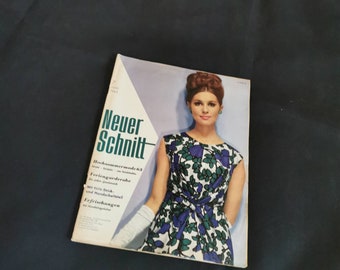 New cut sewing pattern booklet 1963 July wedding sewing magazine newspaper