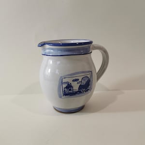Ceramic milk jug shabby jug milk jug