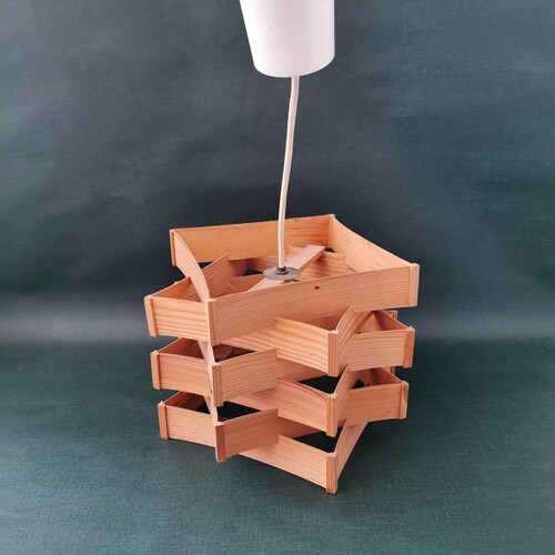 Iconic Louvre Lamp Ceiling Lamp 60s shops Shrill Vintage Ceiling Lamp Hanging Lamp Slats Lamp