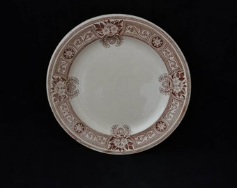 Piatto antico piatto piano XIX secolo Fabrica de Acavem Metz ca 1865 Buone condizioni