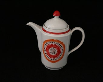 Vintage coffee pot teapot shabby retro porcelain pot