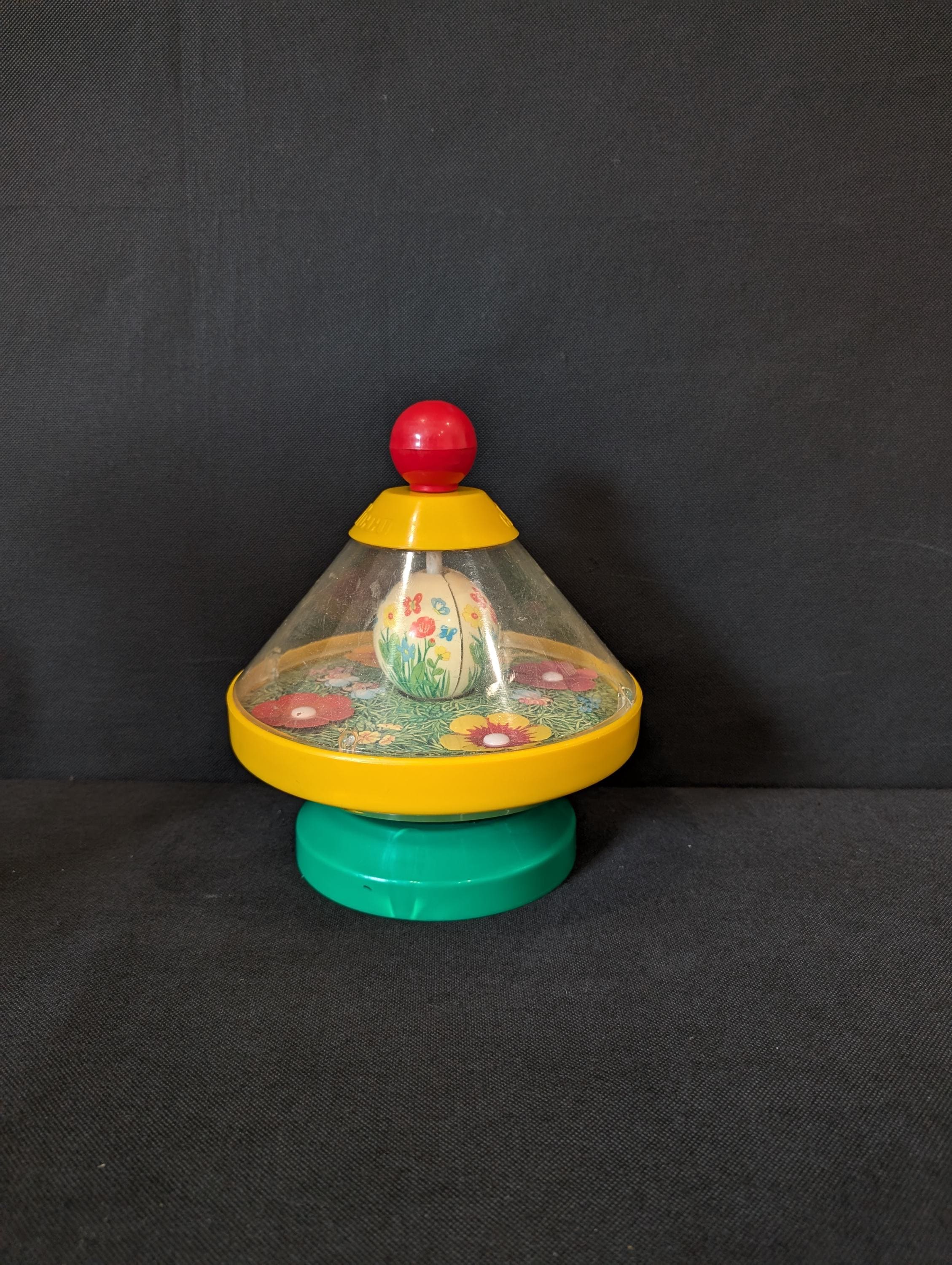 80s Humming Top Chicco Flowers and Bee Spinning Top Bee - Etsy