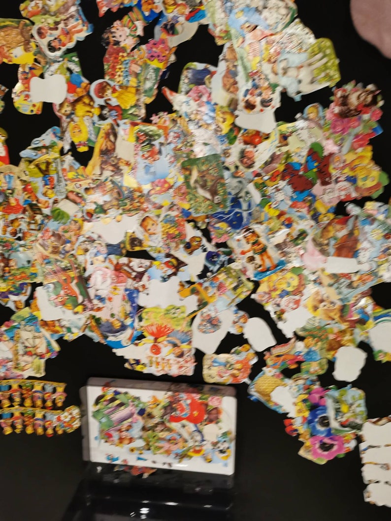 XL mixed lot of gleams all sorts of motifs 50-70s angel fairy tale children 650-700 pieces image 2