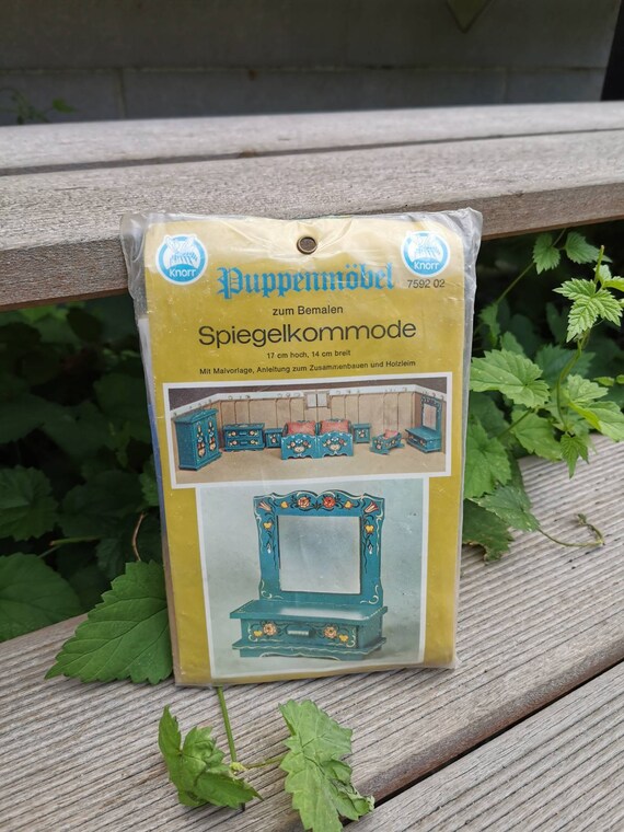 Knorr craft kit DIY mirror dresser Make dollhouse furniture