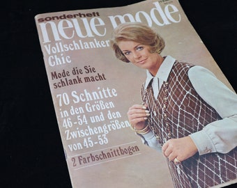 Neue Mode 70er Schnittmusterhefte Nähzeitung Sonderheft Vollschlank Dirndl