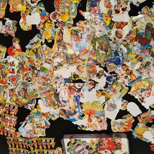 XL mixed lot of gleams all sorts of motifs 50-70s angel fairy tale children 650-700 pieces image 1