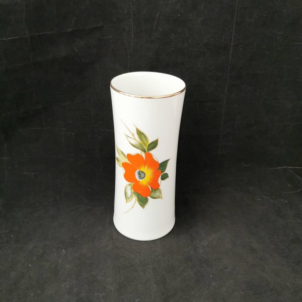 Vintage Vase Jaeger Porzellan Blumen