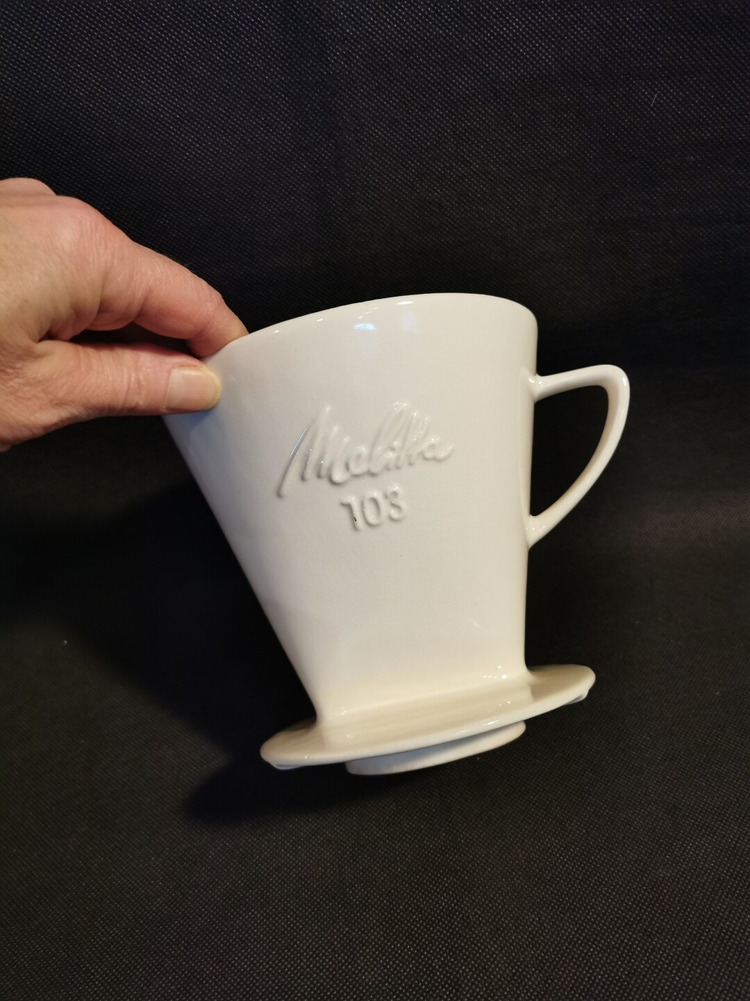 Melitta Porzellan-Filter & Kanne Set – Schwarz, Für Pour-Over-Kaffee, 0,6 L, Manuelle Zubereitung