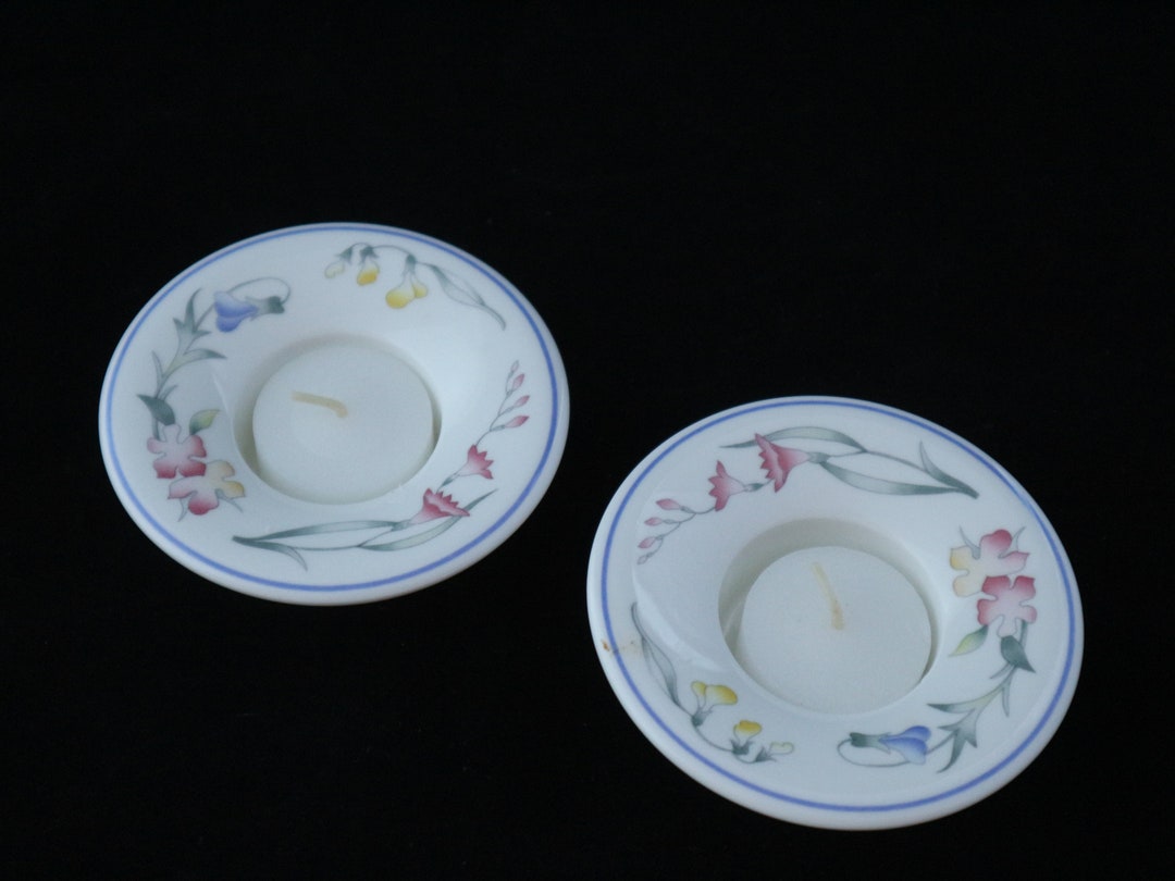 2 Candle Holders/ Candle Holders Villeroy and Boch Modern Design Etsy