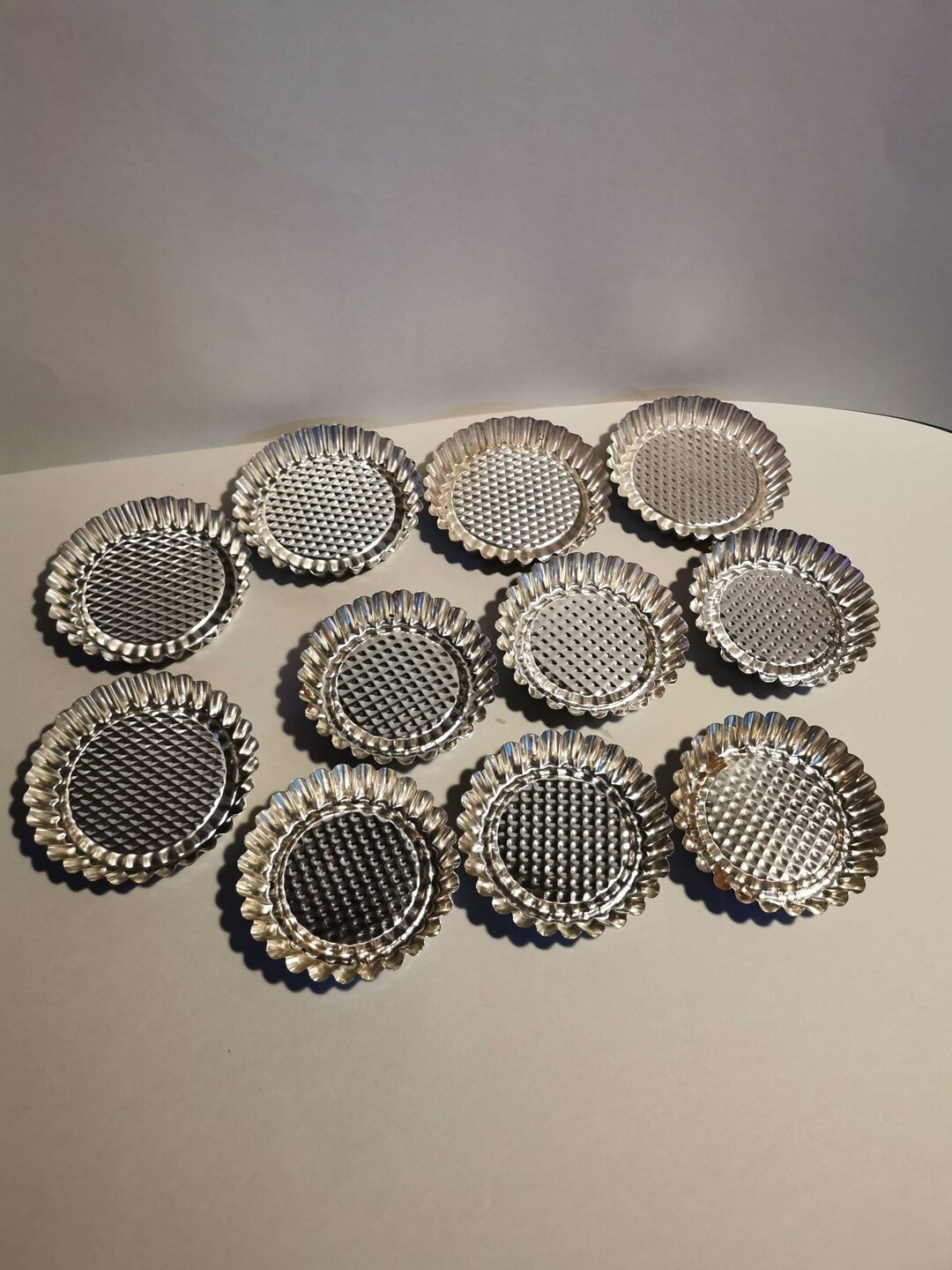 11 Quiche Tins Tart Pan Vintage Quiche Tart Baking Tin Shabby Kitchen