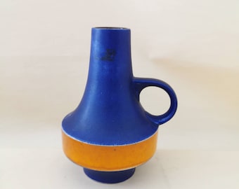 Wunderschöne 70er Jahre Vase Carstens Tönnishof lila orange 19cm Pop Art 1525-19
