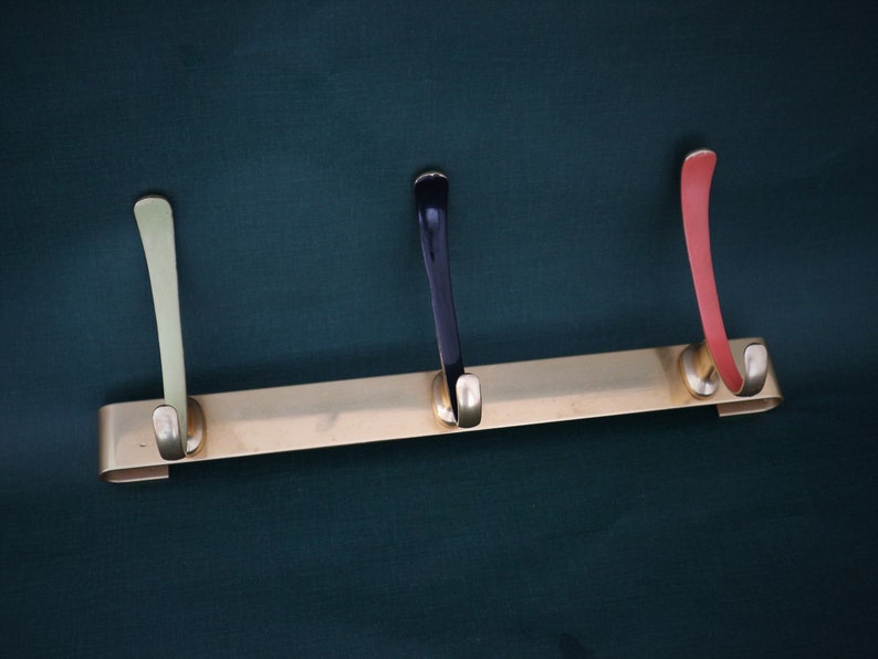 Hook Bar Wood 50s Vintage Wardrobe Aluminum Hook Aluminium Etsy