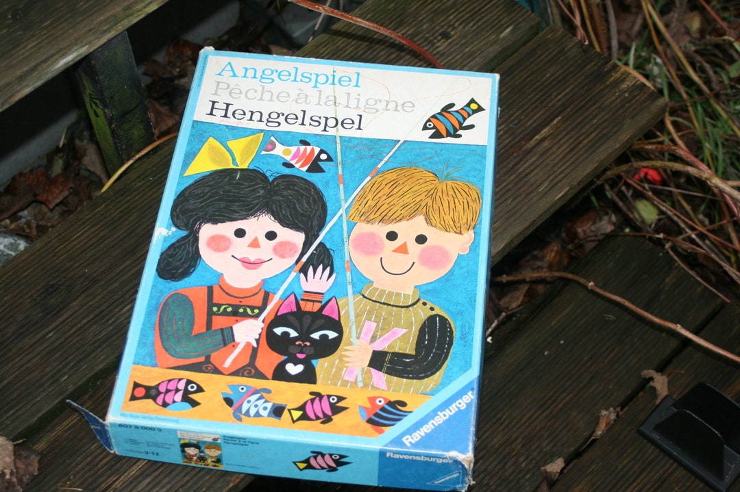 Ravensburger 1952 Fishing Game Vintage Rare Rarity Etsy