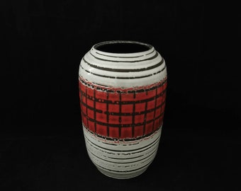 Vintage 70's Fat Lava Vase 20 cm ceramic flower vase