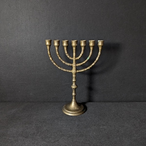 Menorah candlestick candle holder candelabra candlestick brass