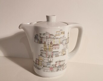 Jarra de porcelana vintage Schönwald, diseño de los años 50