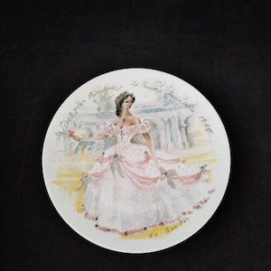 Collector&#39;s Plate Decorative Plate Limoges Scarlet la Femme inaccessible 1865 Fr. Ganeau