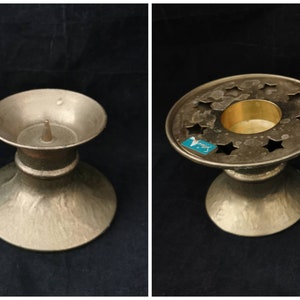 Vintage 2 functions 2 in 1 tealight vintage warmer and candle holder tea warmer brass