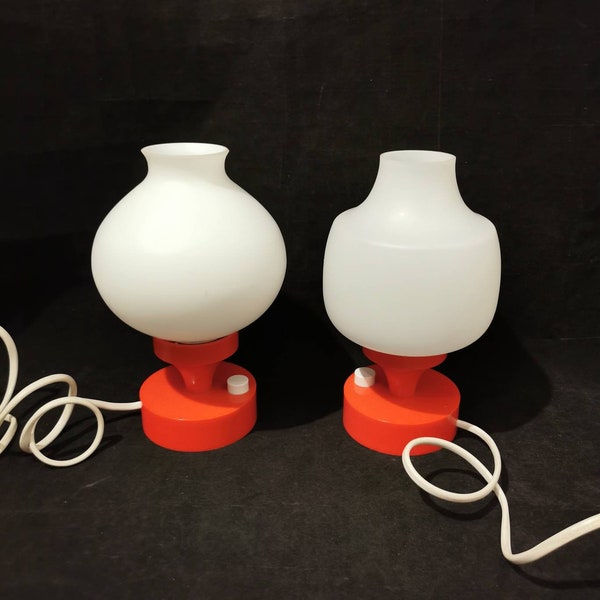 2x Tischlampen Nachttischlampe 70er pop Art Shabby Lampe Leuchte Tischlampe 2.wahl