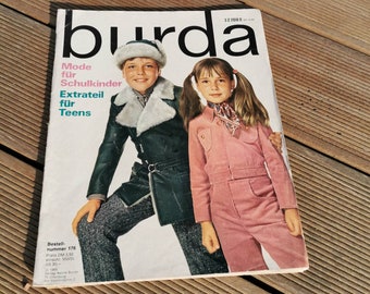 Burda Schnittmuster für Schulkinder Nähen Handarbeiten Anleitung vintage