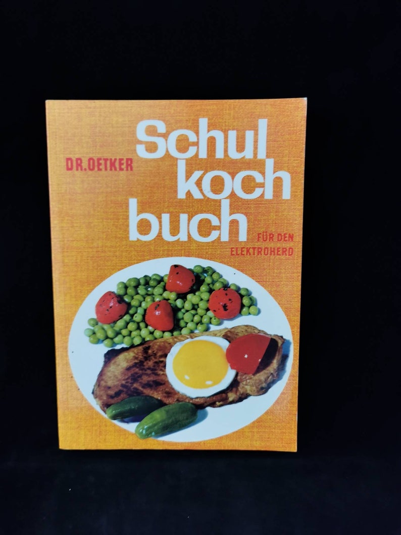 Dr. Oetker Schulkochbuch für den Elektroherd 1960 Top Zustand Etsy