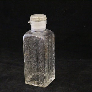 Glas Poncet Küche Art Deco Menage antike Ölflasche Essigflasche Flasche Vorratsbehälter