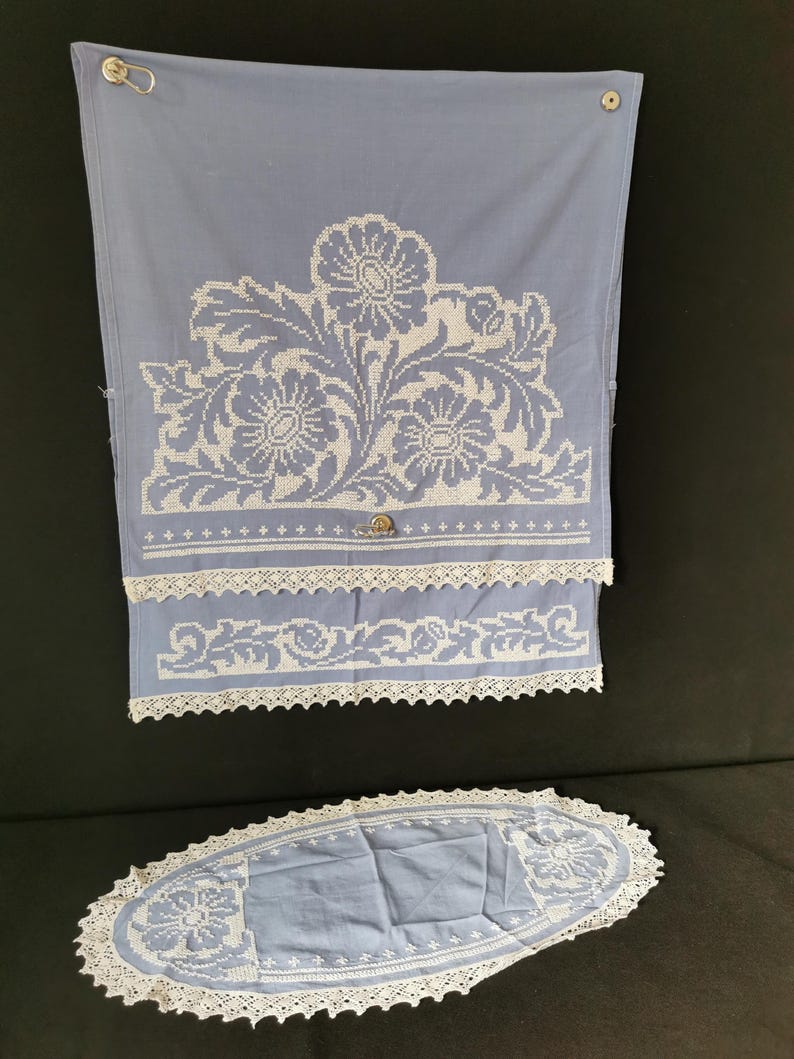 Vintage Over Towel Kitchen Towel Embroidered Cloth Tablecloth Handmade Blanket Decoration