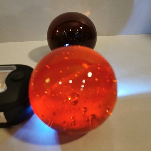 Vintage Desk Paperweight Glass 2 Pieces Paperweight Paperweight Bubble