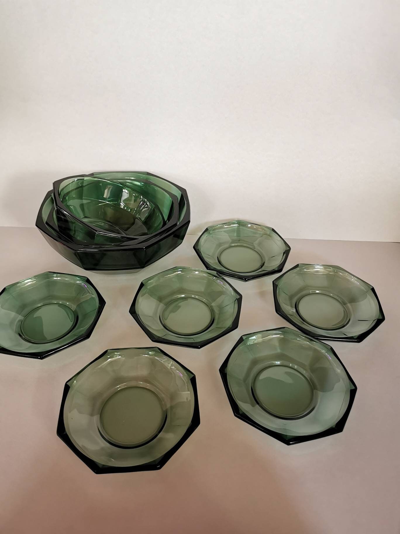 ボウルセット スモークガラス ガラスボウルセット 9個セット プリン