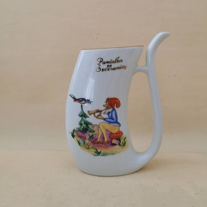 Porcelain children's cup dwarf 70s Chodziez so cute cup vintage porcelain