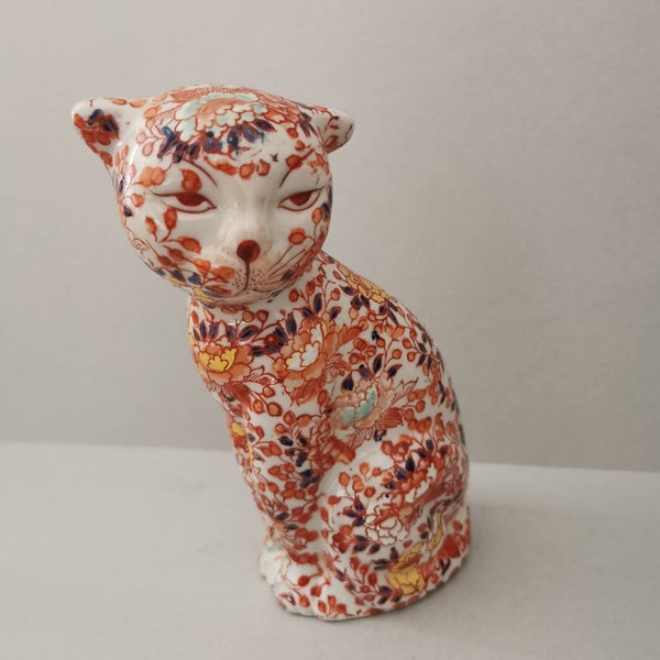 Chinese Cat Figurine Etsy