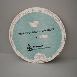 Calculator ruler of three Knowledge wheel Turntable final calculation