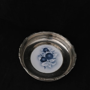 Art Nouveau vintage bowl basket rare porcelain spray decoration