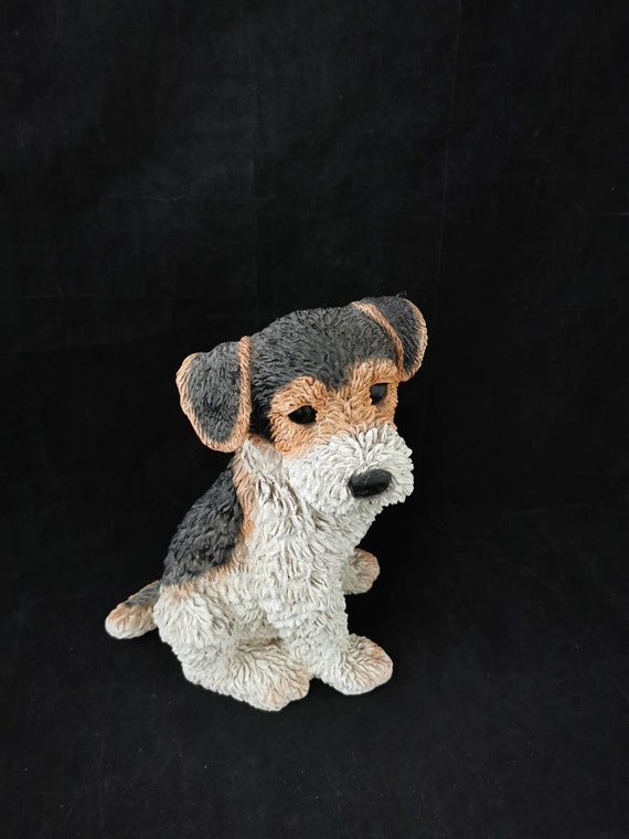 Lebensecht Castagna Kollektion Deko Figur Hund Welpe 23cm sitzend