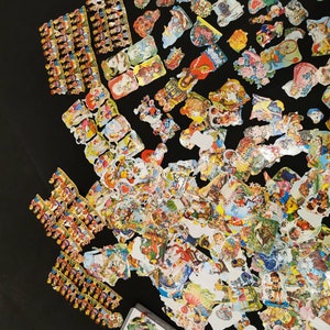 XL mixed lot of gleams all sorts of motifs 50-70s angel fairy tale children 650-700 pieces image 3